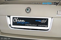 Rámeček registrační značky zadní - chrom Škoda Octavia II Facelift sedan -- od roku výroby 2008- Rámeček registrační značky zadní - chrom Škoda Octavia II Facelift sedan -- od roku výroby 2008-
