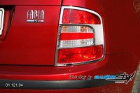 Rámeček zadních světel chrom Škoda Fabia Combi/sedan -- do roku výroby -8/2004 Rámeček zadních světel chrom Škoda Fabia Combi/sedan -- do roku výroby -8/2004