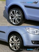 Lemy blatníků - hladký povrch pro lak Škoda Roomster facelift -- od roku výroby 2010- Lemy blatníků - hladký povrch pro lak Škoda Roomster facelift -- od roku výroby 2010-