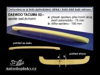 Zadní spoiler kšilt nad okno Daewoo Tacuma -- od roku výroby 02- Zadní spoiler kšilt nad okno Daewoo Tacuma -- od roku výroby 02-