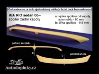 Zadní spoiler křídlo Kia Rio sedan -- od roku výroby 00- Zadní spoiler křídlo Kia Rio sedan -- od roku výroby 00-