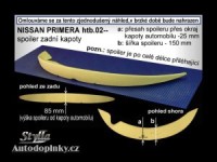Zadní spoiler křídlo Nissan Primera htb -- od roku výroby 02- Zadní spoiler křídlo Nissan Primera htb -- od roku výroby 02-