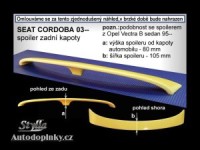 Zadní spoiler křídlo Seat Cordoba -- od roku výroby 02- Zadní spoiler křídlo Seat Cordoba -- od roku výroby 02-