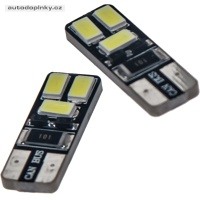 LED žárovka 12V s paticí T10, bílá 6LED/5730SMD LED žárovka 12V s paticí T10, bílá 6LED/5730SMD