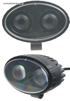 PROFI LED výstražné bodové světlo 10-48V 2x4W modré 143x122mm, ECE R10 PROFI LED výstražné bodové světlo 10-48V 2x4W modré 143x122mm, ECE R10