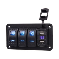Panel s 3x sp�na�i Rocker + 2x USB 12/24V