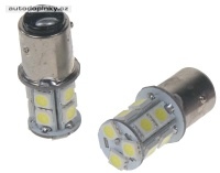 LED ��rovka 12V s patic� BAZ 15d (dvouvl�kno) b�l�, 13LED/3SMD