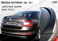 Zadn� spoiler k��dlo �koda Octavia III sedan -- od roku v�roby 2012-
