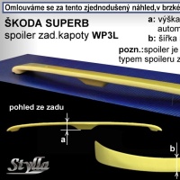 Zadn� spoiler k��dlo �koda Superb I sedan -- od roku v�roby 12/2001-