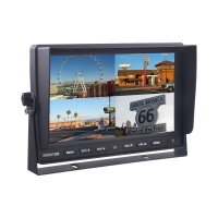 AHD monitor 10" s kvadrátorem a s 4x4PIN vstupy, DVR AHD monitor 10" s kvadrátorem a s 4x4PIN vstupy, DVR