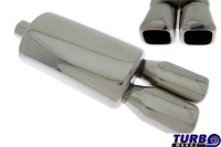Sportovní nerezový výfuk UNI Turboworks - koncovka 2x 86x75mm Sportovní nerezový výfuk UNI Turboworks - koncovka 2x 86x75mm