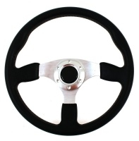 Sportovní volant ProRacing 057 průměr 35cm, barva černá/ALU, materiál ALU/PUR Sportovní volant ProRacing 057 průměr 35cm, barva černá/ALU, materiál ALU/PUR