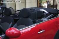 Windschott CABRIO clona proti větru Mini Cooper Cabrio R 52 / R 57 (včetně facelift) -- rok výroby 2004-15 Windschott CABRIO clona proti větru Mini Cooper Cabrio R 52 / R 57 (včetně facelift) -- rok výroby 2004-15