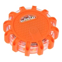 LED výstražné světlo 12 + 3LED na 3x baterii AAA, oranžové LED výstražné světlo 12 + 3LED na 3x baterii AAA, oranžové