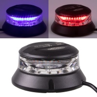 Robustní modro-červený LED maják, černý hliník, 36W, ECE R65 Robustní modro-červený LED maják, černý hliník, 36W, ECE R65