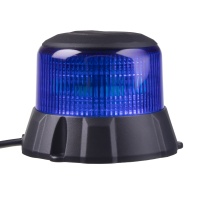 Robustní modrý LED maják, černý hliník, 48W, ECE R65 Robustní modrý LED maják, černý hliník, 48W, ECE R65