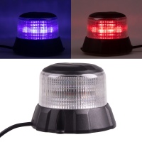 Robustní modro-červený LED maják, černý hliník, 48W, ECE R65 Robustní modro-červený LED maják, černý hliník, 48W, ECE R65