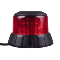 Robustní červený LED maják, černý hliník, 48W, ECE R65 Robustní červený LED maják, černý hliník, 48W, ECE R65