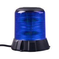 Robustní modrý LED maják, černý hliník, 96W, ECE R65 Robustní modrý LED maják, černý hliník, 96W, ECE R65