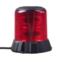 Robustní červený LED maják, černý hliník, 96W, ECE R65 Robustní červený LED maják, černý hliník, 96W, ECE R65
