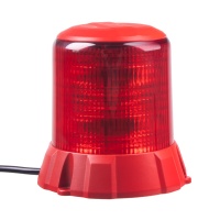 Robustní červený LED maják, červený hliník, 96W, ECE R65 Robustní červený LED maják, červený hliník, 96W, ECE R65