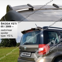 Zadní spoiler kšilt nad okno Škoda Yeti -- od roku výroby 05/2009- Zadní spoiler kšilt nad okno Škoda Yeti -- od roku výroby 05/2009-