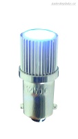 Autostyle LED XENON ��rovka 12V patice Ba9S -- barva osv�tlen� modr� (extr�mn� v�konn� LED chip) s difuserem